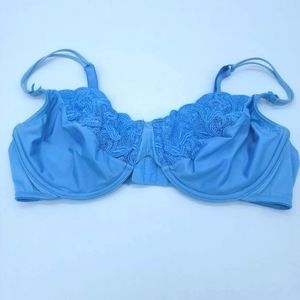 Victorias Secret Bra Womens 38C Blue Underwire Lacy